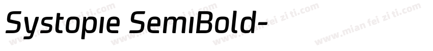 Systopie SemiBold字体转换